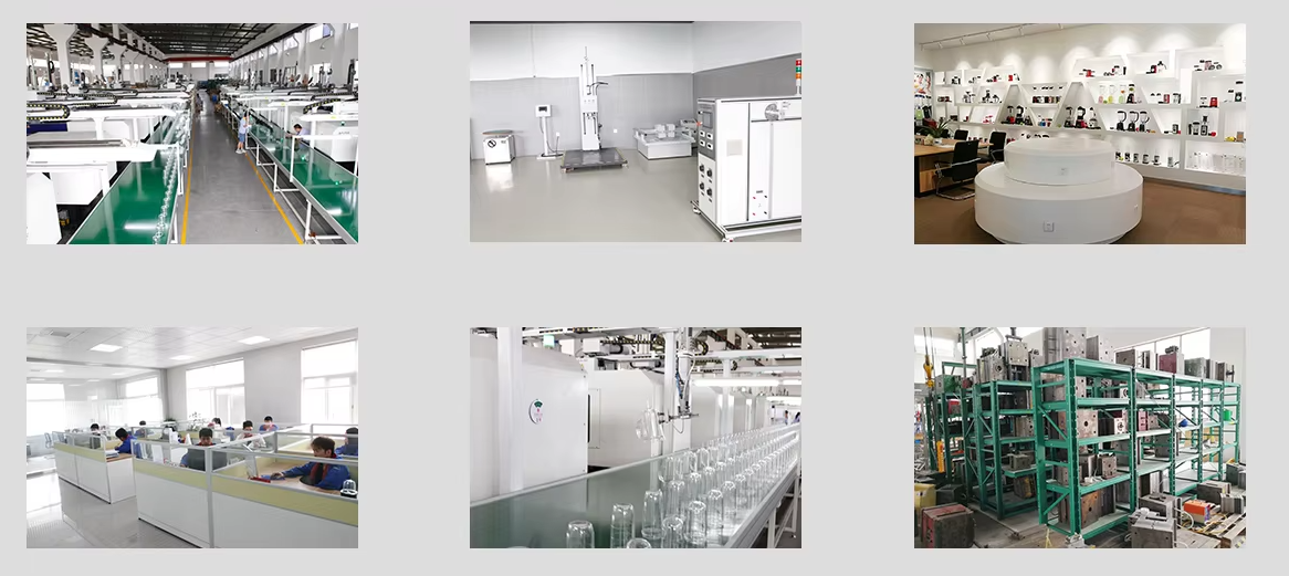 Factory resources, testing room, showroom, office, production line, and tooling resources for blender sourcing coordination